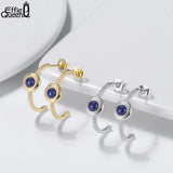 Lapis Lazuli Gemstone Stud Earrings 925 Silver Birthstone Jewelry
