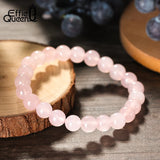 Rose Quartz Bracelet Natural Beaded Yoga Bracelet