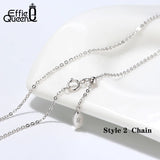925 Silver Adjustable Chain Necklace 18in Basic Silver Neckl