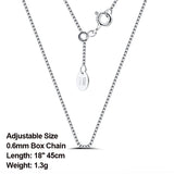 925 Silver Adjustable Chain Necklace 18in Basic Silver Neckl