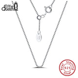 925 Silver Adjustable Chain Necklace 18in Basic Silver Neckl