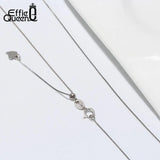 925 Silver Adjustable Chain Necklace 18in Basic Silver Neckl
