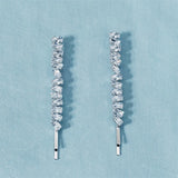 Cubic Zirconia Hairpins for Women Crystal Hair Clips Wedding Gift