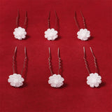 Efily Bridal Hair Pins Wedding Hair Accessories Pearl Rhinestone Hairpin Bride