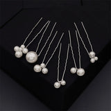 Efily Bridal Hair Pins Wedding Hair Accessories Pearl Rhinestone Hairpin Bride