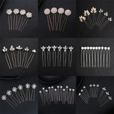 Efily Bridal Hair Pins Wedding Hair Accessories Pearl Rhinestone Hairpin Bride