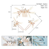 Crystal Hair Combs Pins Set Wedding Hair Accessories