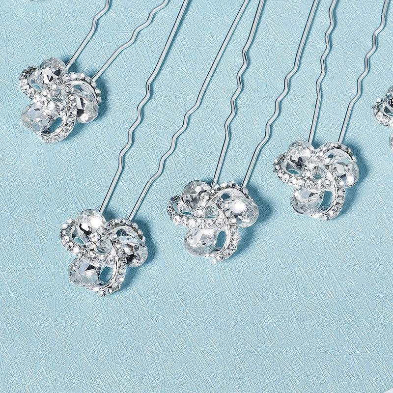 Rhinestone Hair Pins for Women - Elegant Bridal Wedding Hair Accessories