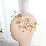 Rhinestone Hair Clip Crystal Flower Headband for Women