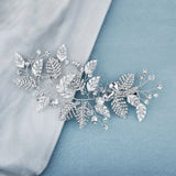 Rhinestone Hair Clip Crystal Flower Headband for Women
