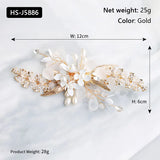Rhinestone Hair Clip Crystal Flower Headband for Women