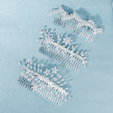 Efily Crystal Rhinestone Wedding Hair Combs Bridal Hair Accessories Clips
