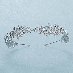 Crystal Star Bridal Tiara Crown Hair Jewelry Rhinestone Headband