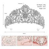 Crystal Wedding Crown Rhinestone Bride Headpiece
