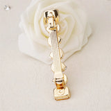 Red Square Crystal Hair Clip Rhinestone Barrette Hairpin