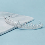 Princess Crystal Tiara Headband Silver Rhinestone Bridal Crown