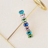 Square Rhinestone Barrette Hairpin Geometric Hair Jewelry Accessories