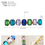 Square Rhinestone Barrette Hairpin Geometric Hair Jewelry Accessories