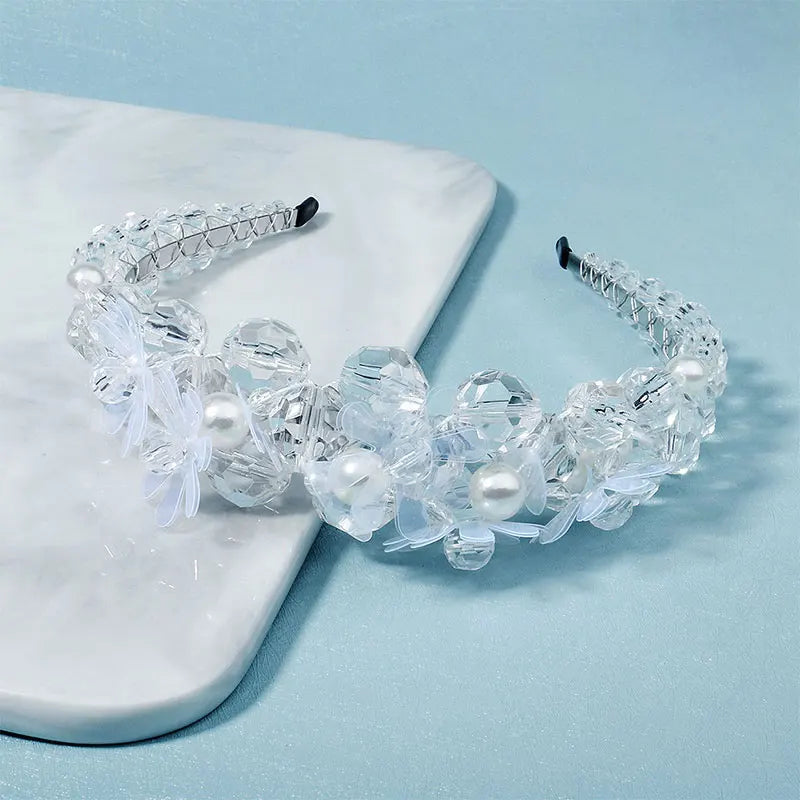 Efily Crystal Headbands Wedding Hair Accessories Bridal Headwear