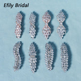 CZ Hair Clip Crystal Barrette Wedding Headpiece Bridal Jewelry