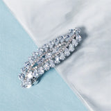 CZ Hair Clip Crystal Barrette Wedding Headpiece Bridal Jewelry