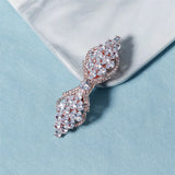 CZ Hair Clip Crystal Barrette Wedding Headpiece Bridal Jewelry