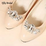 Efily Rhinestone Shoe Buckle Wedding High Heels Decoration