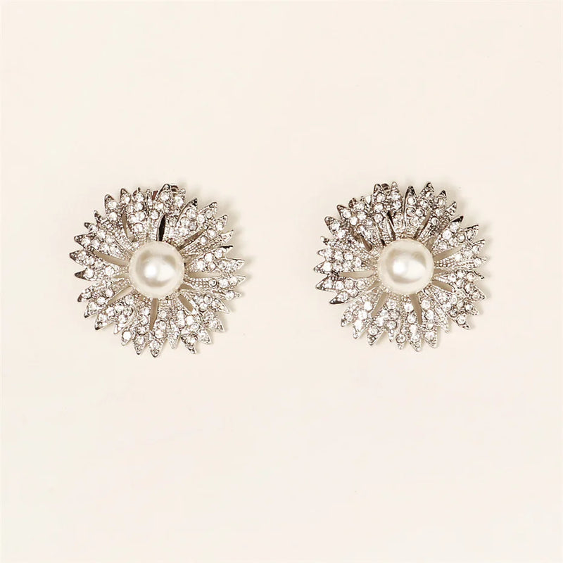 Efily Flower Rhinestone Shoe Clip Decorations for High Heels
