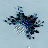 Efily Flower Hair Comb Pearl Rhinestone Hair Accessories for Bride Wedding Tiara