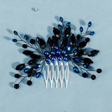 Efily Flower Hair Comb Pearl Rhinestone Hair Accessories for Bride Wedding Tiara