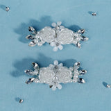 Efily Fabric Flower High Heels Shoe Clip Wedding Shoe Buckles