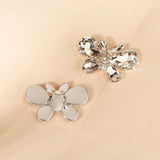 Rhinestone Butterfly Shoe Clips Crystal Bride Accessories