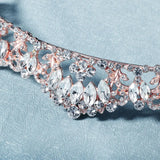 Rhinestone Crown Hair Accessory for Women Wedding Bridal Tiara