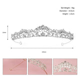 Rhinestone Crown Hair Accessory for Women Wedding Bridal Tiara