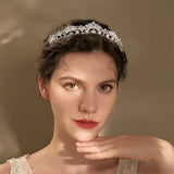 Rhinestone Crown Hair Accessory for Women Wedding Bridal Tiara