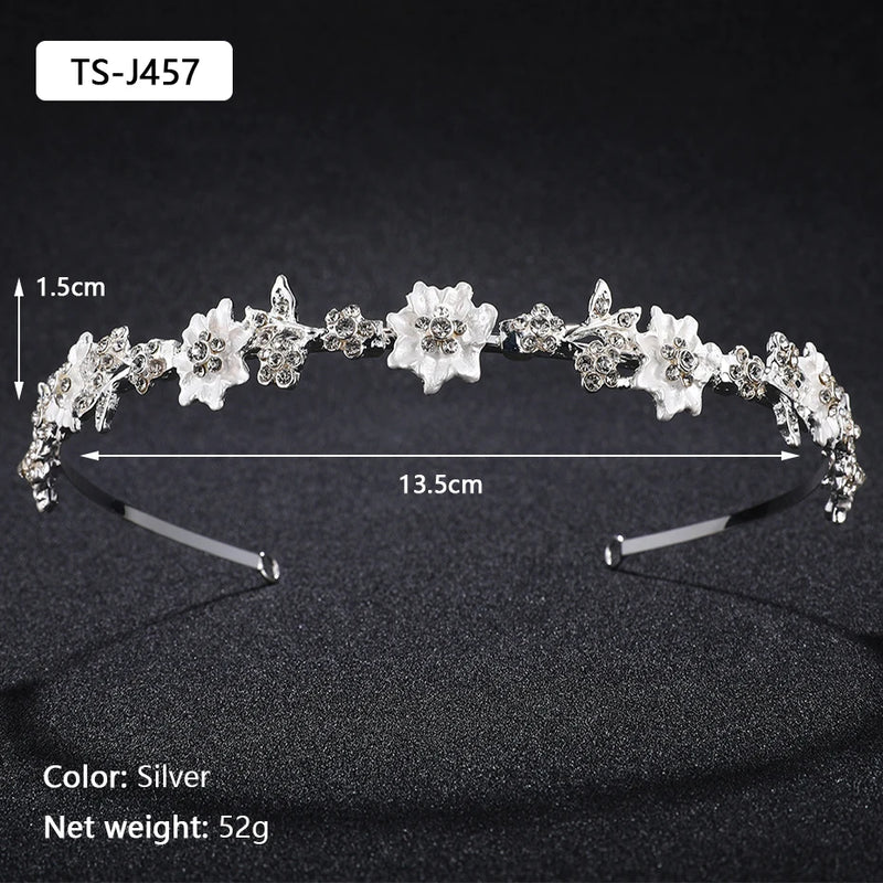 Efily Rhinestone Headband Wedding Hair Accessories Bridal Headpiece