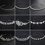 Efily Rhinestone Headband Wedding Hair Accessories Bridal Headpiece