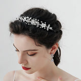 Efily Rhinestone Headband Wedding Hair Accessories Bridal Headpiece