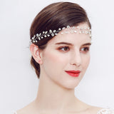 Crystal Headbands for Women Pearl Bridal Hair Jewelry Bride Headpiece