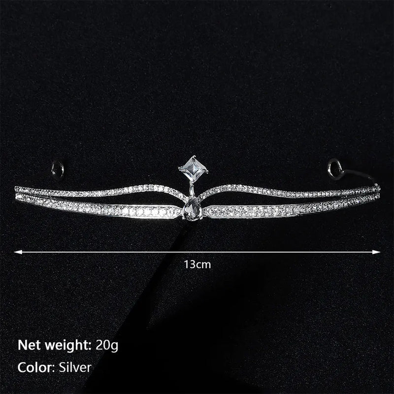 Crystal Rhinestone Wedding Tiara Crown for Bride