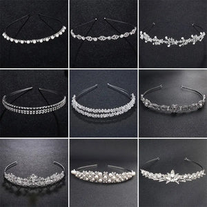 Crystal Rhinestone Wedding Tiara Crown for Bride