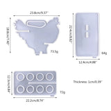 Egg Holder Epoxy Resin Silicone Plaster Mold with 8 Hole