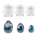 Egg Light Resin Mold Set Of 3, Oval Resin Mold For DIY Resin Art