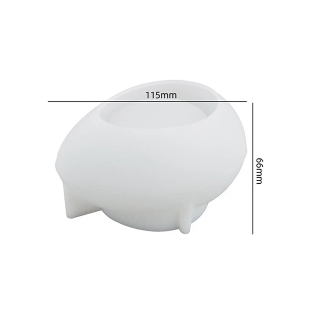 Irregular Shape Candle Holder Silicone Mold DIY Gypsum Concrete Resin Mold