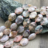 Cherry Quartz Egg Shape Beads, Agates Stone Nugget Loose Beads