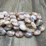 Cherry Quartz Egg Shape Beads, Agates Stone Nugget Loose Beads