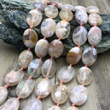Green Cherry Agates Stone Nugget Beads