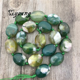 Green Cherry Agates Stone Nugget Beads