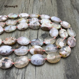 Green Cherry Agates Stone Nugget Beads