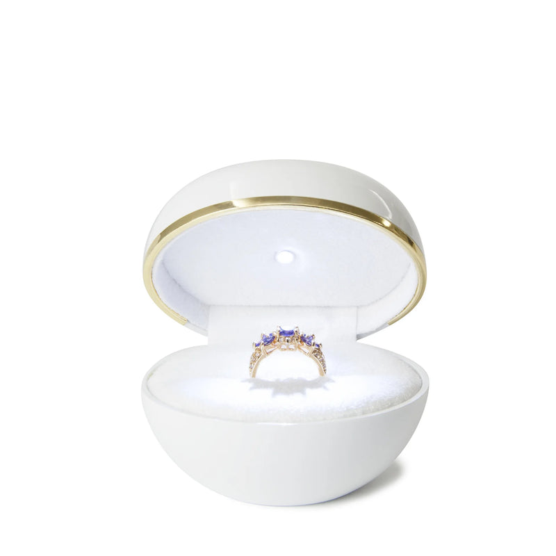 LED Ring Box Christmas Wedding Earrings Ring Display Holder